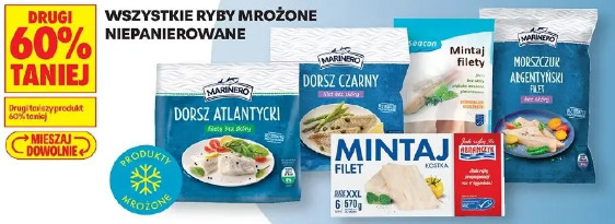Wszystkie ryby mrożone niepanierowane