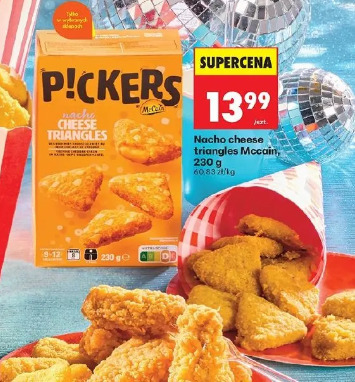 Pickers nacho cheese triangles Mccain