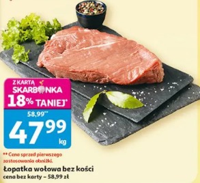 Łopatka wołowa bez kości