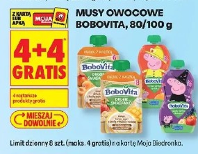 Bobovita musy owocowe