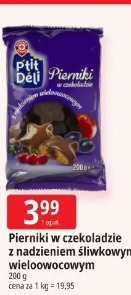 Pierniki w czekoladzie z nadzieniem śliwkowym/wieloowocowym Ptit Déli