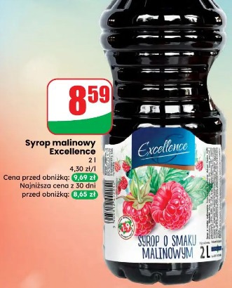 Syrop malinowy Excellence