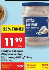 Filety śledziowe wiejskie w oleju Marinero