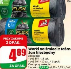 Worki na śmieci z taśmą Jan Niezbędny