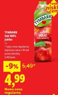 Tymbark Sok 100% jabłko