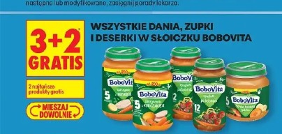 Wszystkie dania, zupki i deserki w słoiczku Bobovita