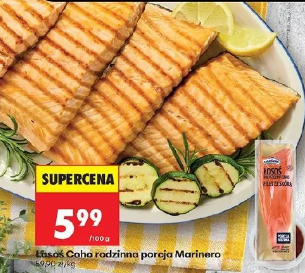 Łosoś Coho rodzinna porcja Marinero