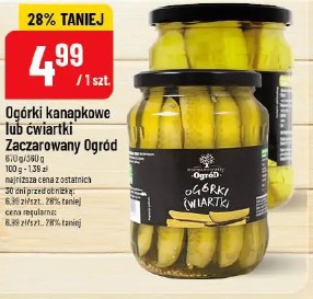 Ogórki kanapkowe lub ćwiartki Zaczarowany Ogród
