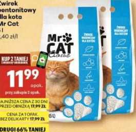 Żwirek bentonitowy dla kota Mr Cat