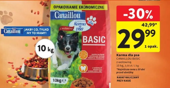 Karma dla psa Canailou Basic z wołowiną