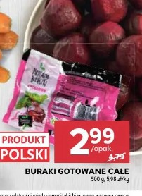 Buraki gotowane całe