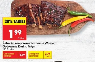 Żeberka wieprzowe barbecue Wolno Gotowane Kraina Mięs