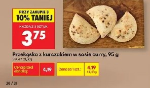 Przekąska z kurczakiem w sosie curry