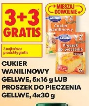 Cukier wanilinowy Gellwe, 5x16 g lub proszek do pieczenia Gellwe, 4x30 g