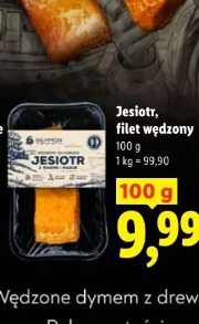Jesiotr, filet wędzony SEAMOR