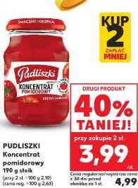 Koncentrat pomidorowy PUDLISZKI