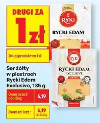 Ser żółty w plastrach Rycki Edam Exclusive