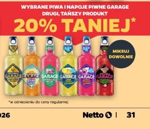 Wybrane piwa i napoje piwne Garage