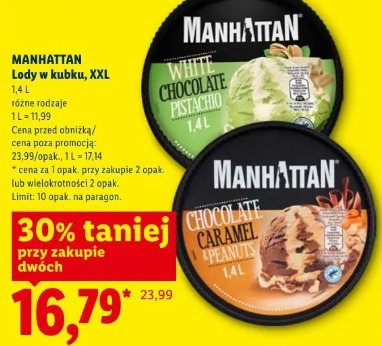 Manhattan Lody w kubku, XXL
