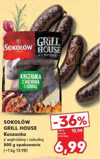 Sokołów Grill House Kaszanka z wątróbką i cebulką