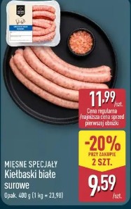 MIĘSNE SPECJAŁY Kiełbaski białe surowe