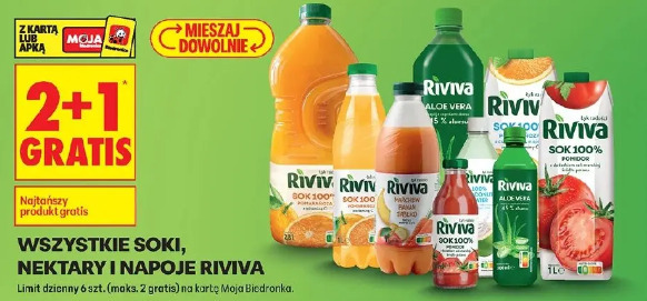 Wszystkie soki, nektary i napoje Riviva