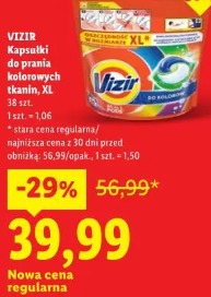 Vizir Kapsułki do prania kolorowych tkanin, XL