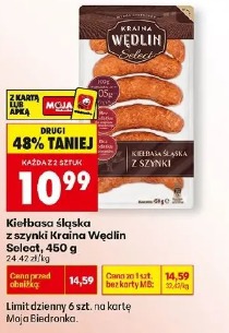 Kiełbasa śląska z szynki Kraina Wędlin Select