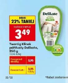 Twaróg Klinek półtłusty Delikate