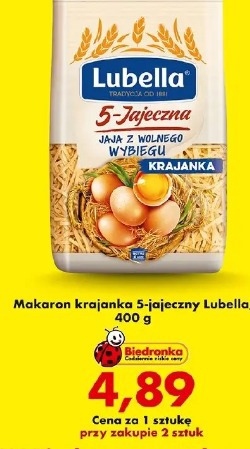 Makaron krajanka 5-jajeczny Lubella 400 g