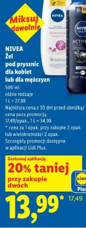 Nivea Żel pod prysznic dla kobiet lub dla mężczyzn