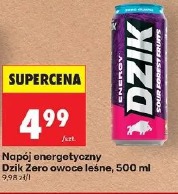 Napój energetyczny Dzik Zero owoce leśne