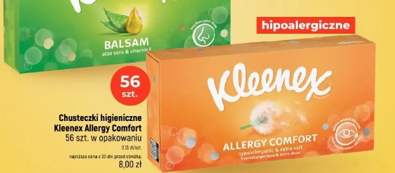 Chusteczki higieniczne Kleenex Allergy Comfort