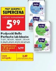 Podpaski Bella Perfecta lub Ideale: 10 szt., 12 szt., 14 szt., 20 szt., 28 szt.