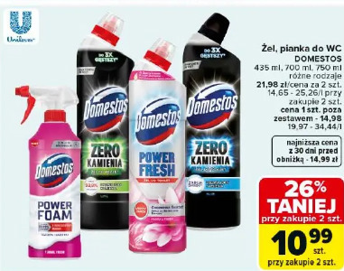 Żel, pianka do WC Domestos