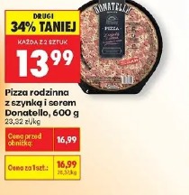 Pizza rodzinna z szynką i serem Donatello