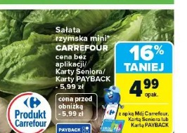 Sałata rzymska mini Carrefour