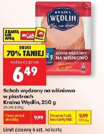 Schab wędzony na wiśniowo w plastrach Kraina Wędlin