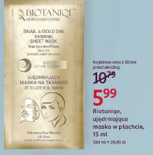 Biotaniqe, ujędrniająca maska w płachcie