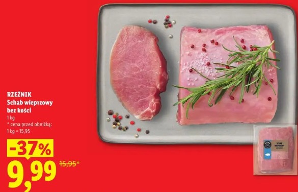 Rzeźnik Schab wieprzowy bez kości