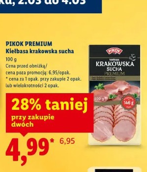 Pikok Premium Kiełbasa krakowska sucha