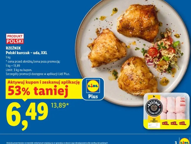 Rzeźnik Polski kurczak – uda, XXL