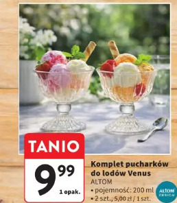 Komplet pucharków do lodów Venus Altom