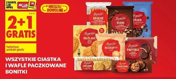 Wszystkie ciastka i wafle paczkowane Bonitki