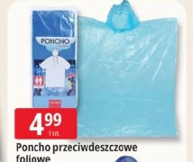 Poncho przeciwdeszczowe foliowe