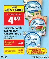 Puszysty serek twarogowy Almette