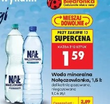 Woda mineralna Nałęczowianka, 1.5 l: niegazowana, gazowana