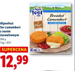 Alpenfest Ser camembert z sosem żurawinowym