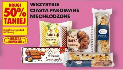 Wszystkie ciasta pakowane niechłodzone