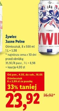 ŻYWIEC Jasne Pełne